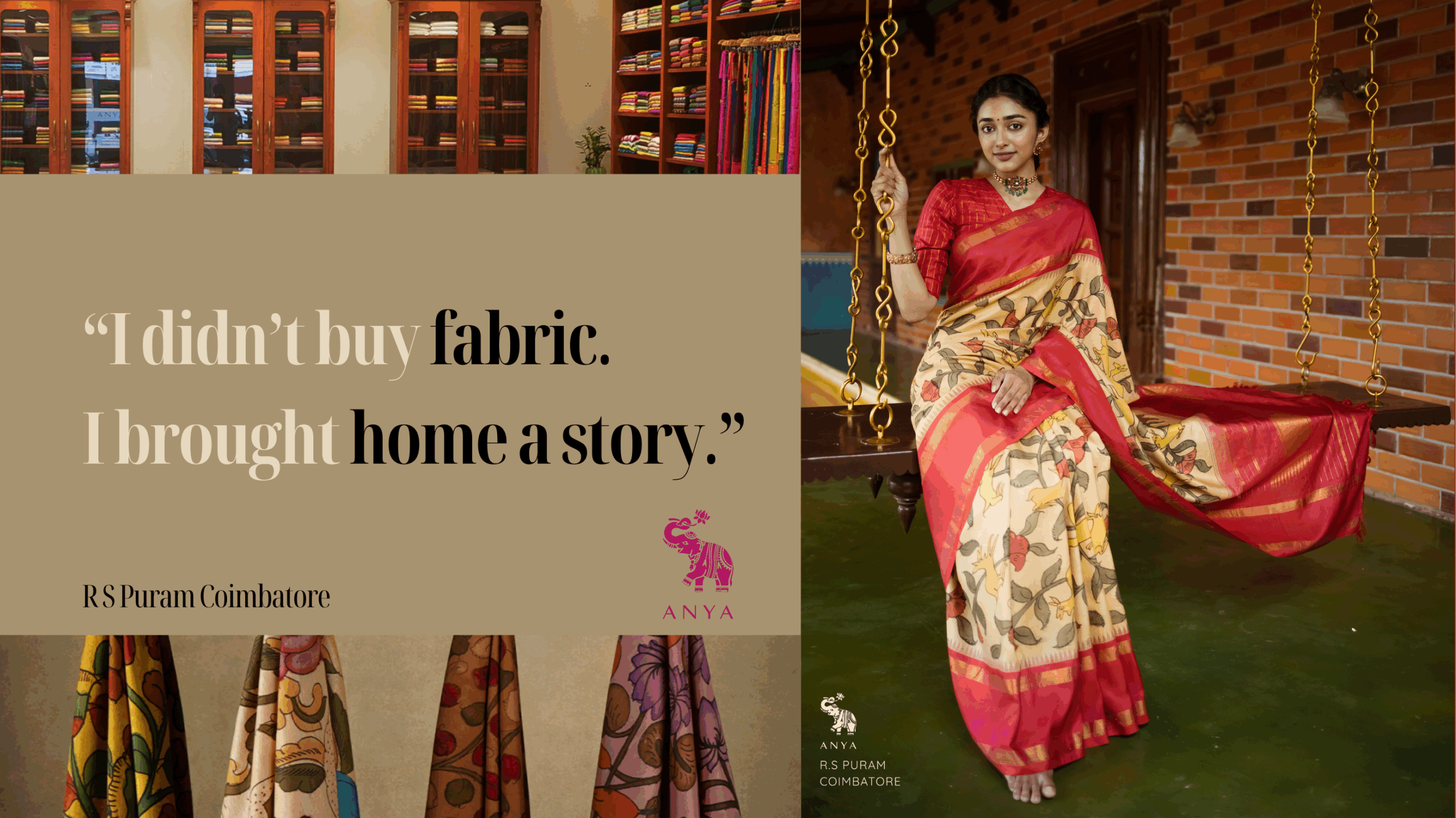 I didn’t buy fabric. I brought home a story.